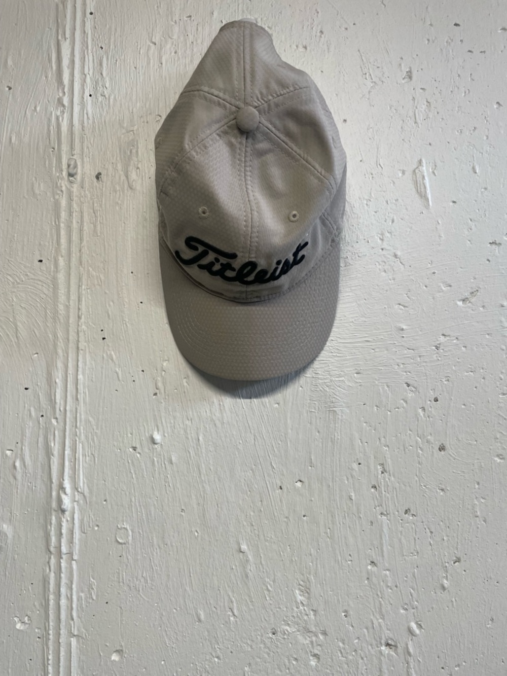Titleist Light Beige Cap with Black Script Logo